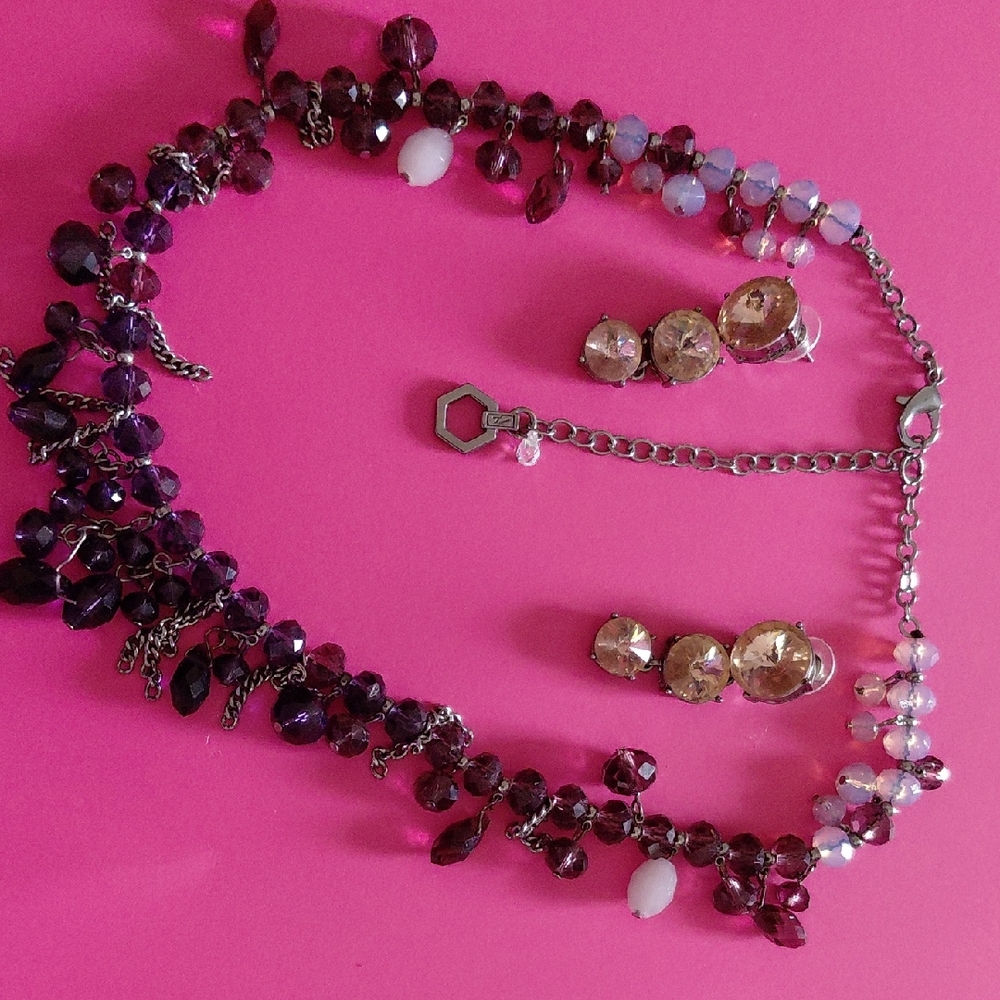 Purple and Gold Gradient Necklace